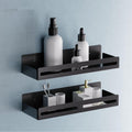 iSTAR Pack of 2 Wall Mounted Bathroom Storage Organiser, Floating Shelf for Wall for Cabinet Multifunctional Large Capacity Bath