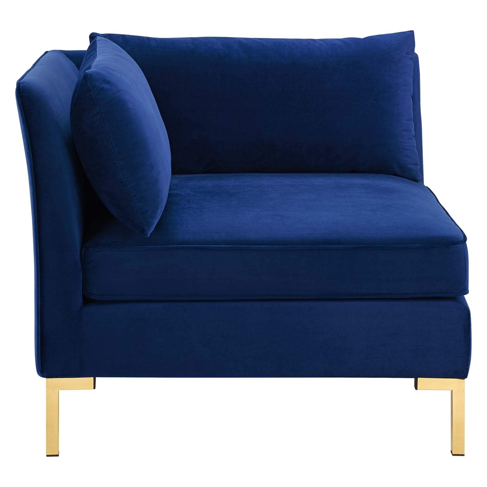 Modway Ardent Performance Velvet Loveseat, Navy