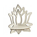 Enakshi HollowOut Design Lotus Flower Corner Shelf Space Saving Butterfly Corner Shelf Easy Installation Wooden Cutout Display