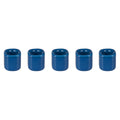 Mega Candles 5 pcs Dark Blue 1/2 Inch Diameter Ceramic Chime Ritual Spell Candle Holders, Great for Casting Chimes, Meditation, 