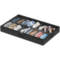 Lifewit Under Bed Shoe Storage Organizer 1 Pack(16 Pairs), 4.3 Tall Fabric Shoes Container Box, Foldable Closet Shoe Bag with 2 