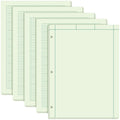Seajan 5 Pcs Engineering Computation Pad Engineering Paper Notebook 8.5 X 11 Inches Engineer Graph Paper Notepad, 5 Squares Per