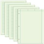 Seajan 5 Pcs Engineering Computation Pad Engineering Paper Notebook 8.5 X 11 Inches Engineer Graph Paper Notepad, 5 Squares Per