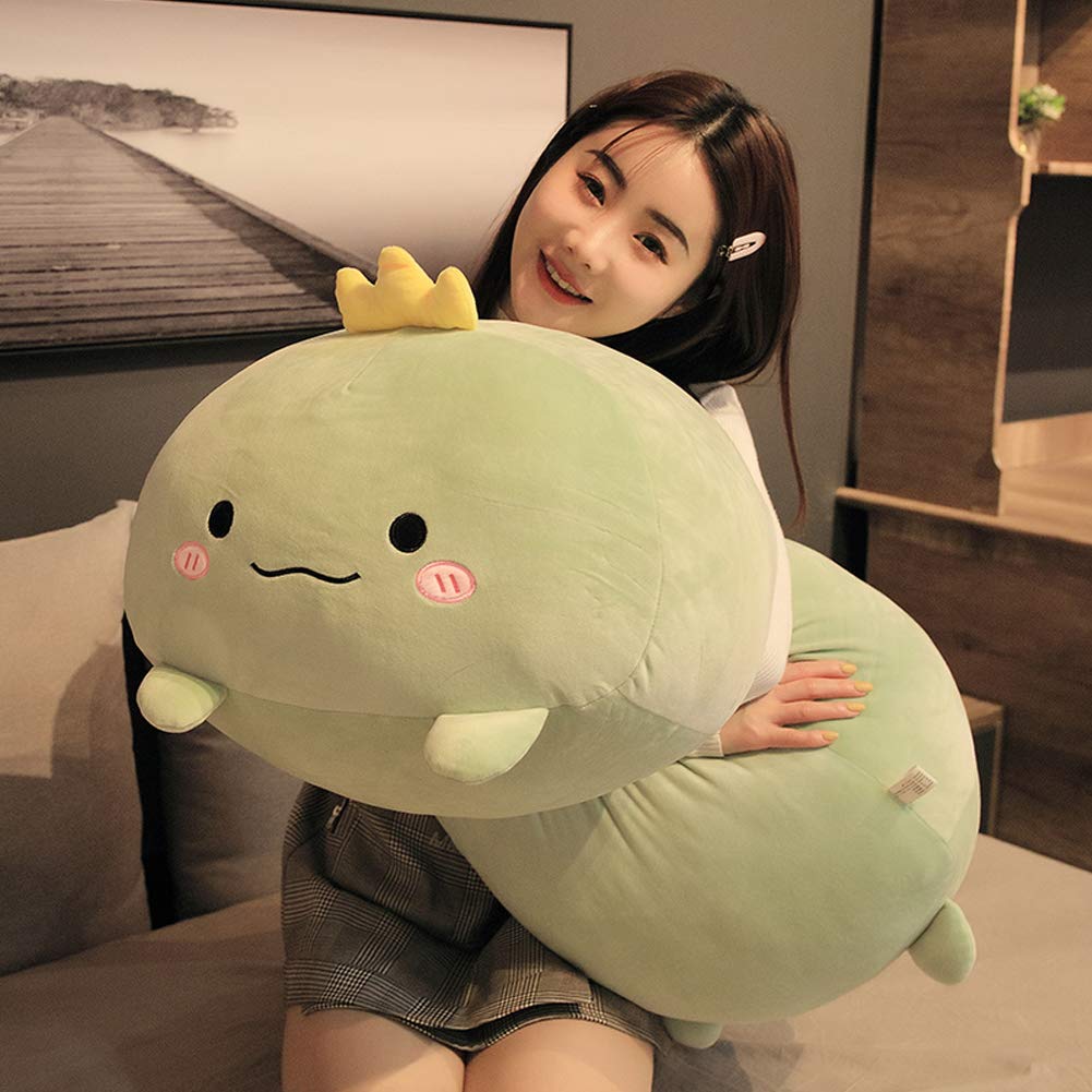 Jensquaify Dinosaur Plush Hugging Pillow, Dinosaur Stuffed Animals Toys Soft Body Pillow, 33.5'