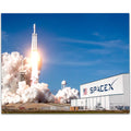 Astronomy Poster - SpaceX Rocket Launch v2-11x14 Unframed Art Print - Vintage Posters for Dark Academia, Space Poster for Astron