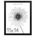 Americanflat 11x14 Picture Frame with Shatter-Resistant Glass - Soho Collection - Gallery Style Deep Molding Frame for Wall Disp