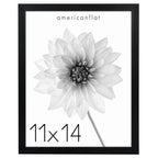 Americanflat 11x14 Picture Frame with Shatter-Resistant Glass - Soho Collection - Gallery Style Deep Molding Frame for Wall Disp