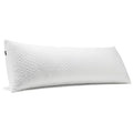 Rainmr Extra Thick Body Pillow Memory Foam - Long Pillow For Adults - Thicker Inner Case - Soft & Cooling Double Pillowcases, 20