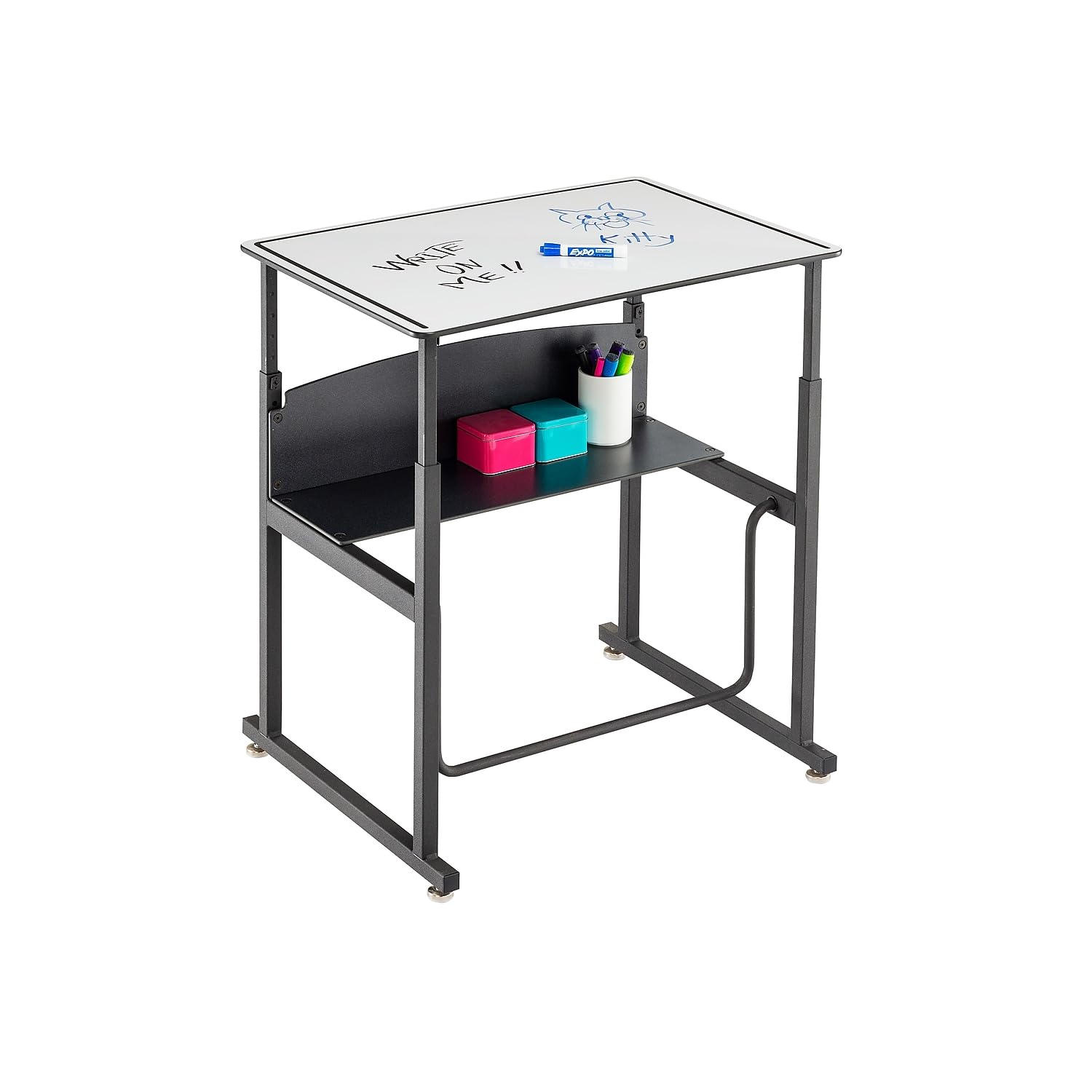 Safco Alphabetter Desk, 28&quot; x 20&quot;, Gray Classroom and Home School Desk