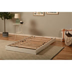 Kodiak Furniture Boho Wood Solid Wood Pop Up Bed with White Frame-Mattress Not Included