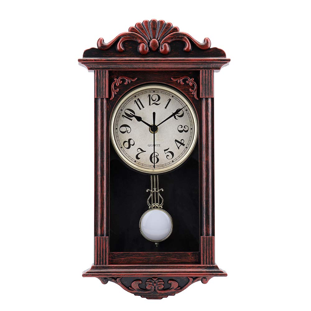 jomparis Pendulum Wall Clock Gifts for Dad,Dad Gifts for Christmas Retro Quartz Decorative Battery Operated Wall Clock for Livin