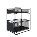 Merishopp2 Tier Sliding Bathroom Cabinet Organizer Under Sink Organiser Rack For Home 37.5Cmx28Cmx43.5Cm|Home & Garden | Kitchen