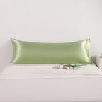 NTBAY Satin Body Pillowcase 20x54 Inches, Sage Green, Luxurious Silky Fabric, Envelope Closure for Hair and Skin Care