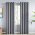 haus & kinder Blackout Curtains 7 feet Long, Door Curtains 7 Feet Set of 2, Blackout Curtain,100% Room Darkening Door Curtain (C