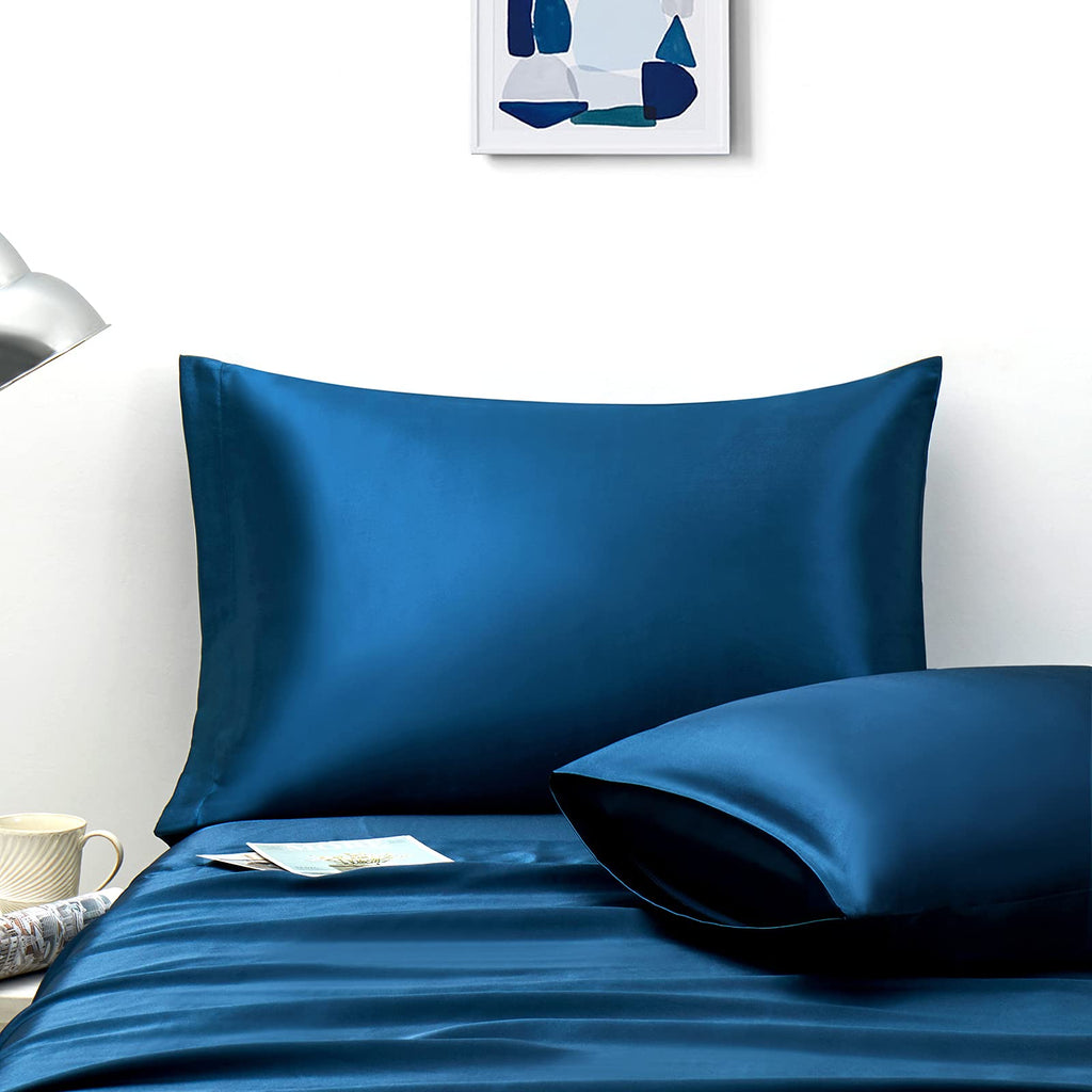 Ersmak Satin Pillowcase Standard Set Of 4, Ultra Soft & Silky Satin Pillow Cases For Hair And Skin, Wrinkle Fade Resistant Pillo