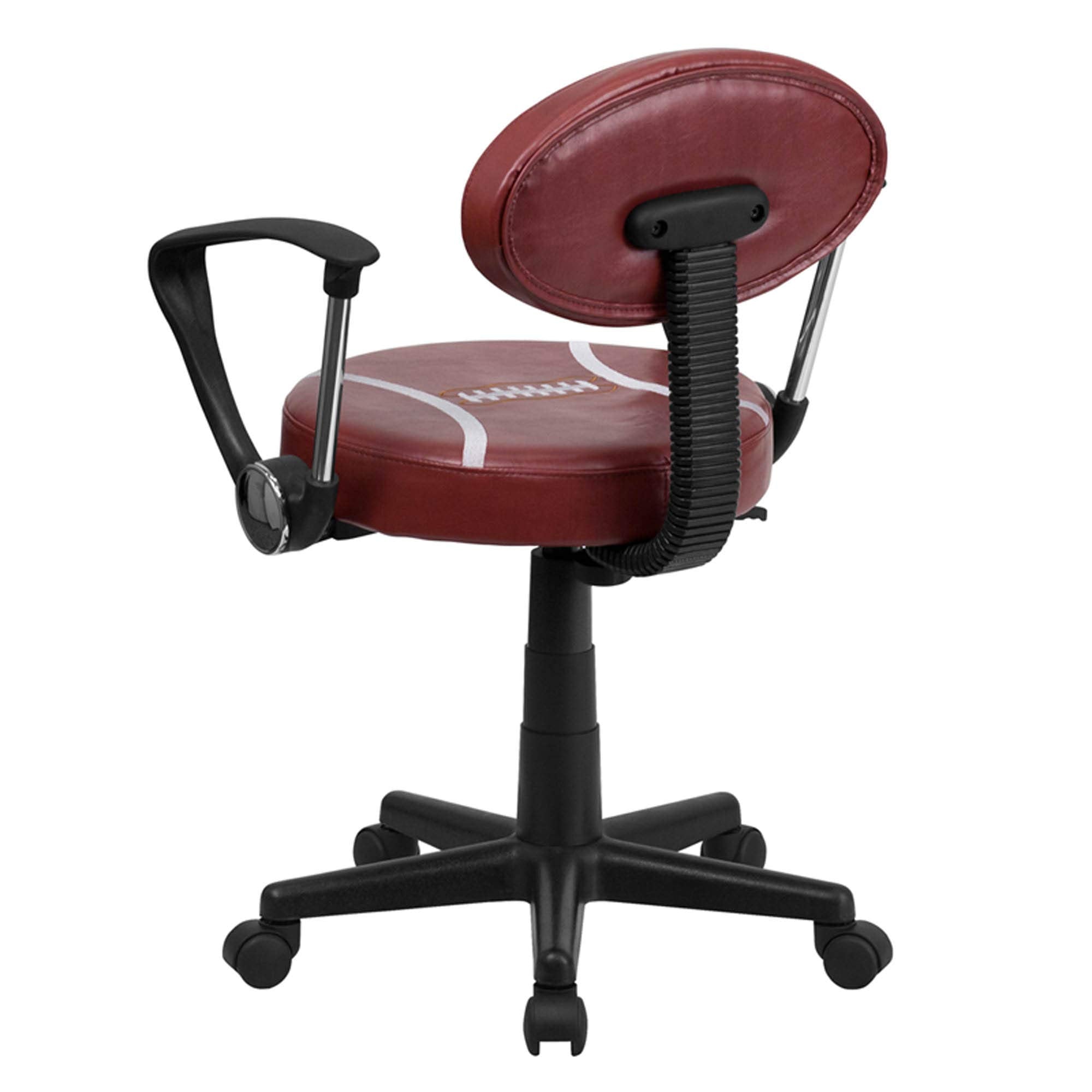 Flash Furniture Preston Football Swivel Task Office Chair with Arms
