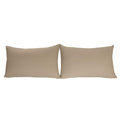 Stretch Pillowcases - Micro Jersey Knit & Ultra Soft, Standard Size - Set Of 2 Pillow Cases, Taupe