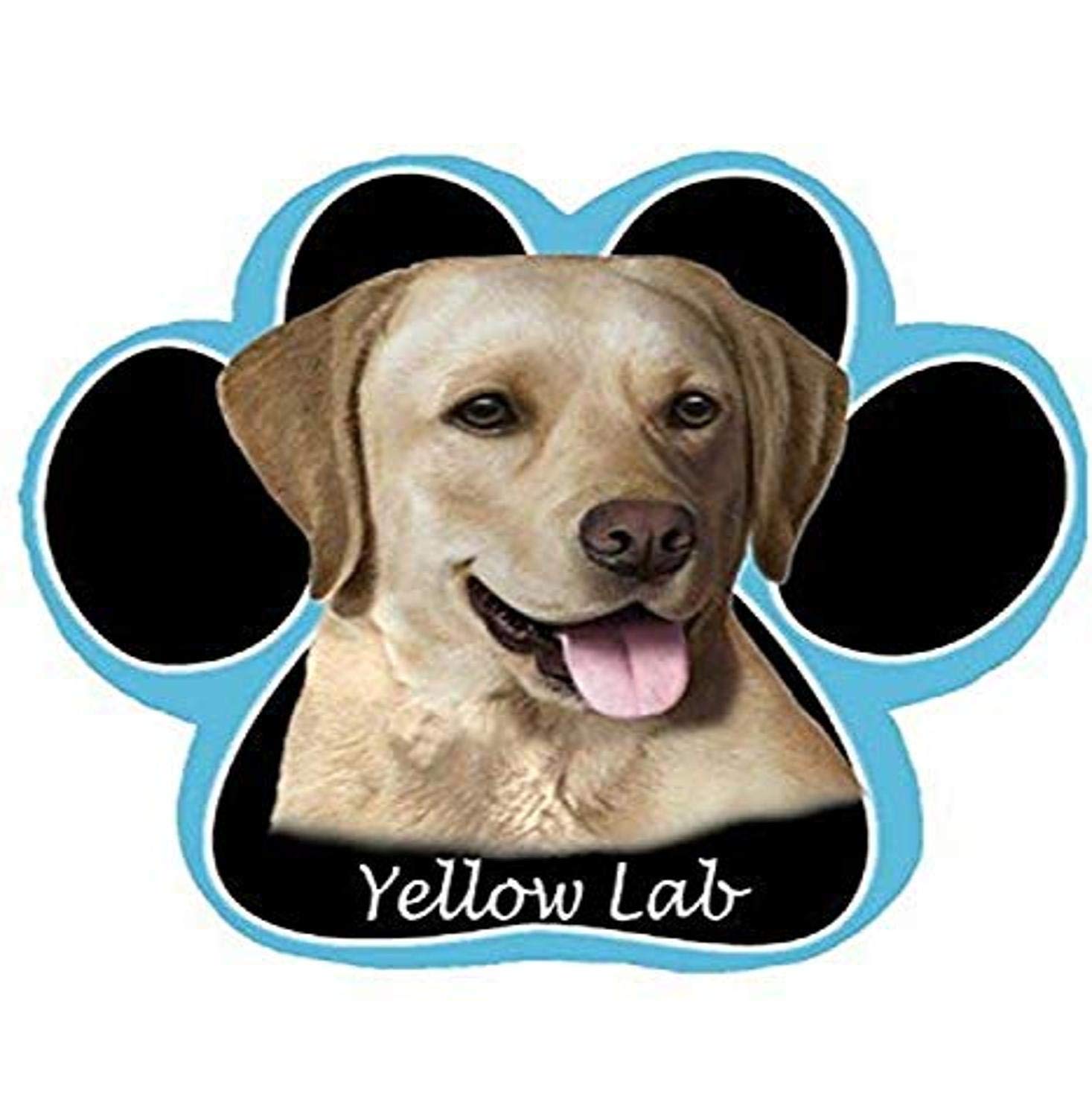 Yellow Labrador Dog Paw Non-Slip Mousepad