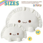 Ditucu Cute Dumpling Plush Pillow Funny Food Soup Dumplings Plushie Kawaii Stuffed Aniamls Toys Hugging Gifts For Kids White 14