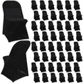Newwiee 50 Pcs Spandex Stretch Folding Chair Covers Fitted Universal Chair Protector Removable Washable for Wedding Party Dining