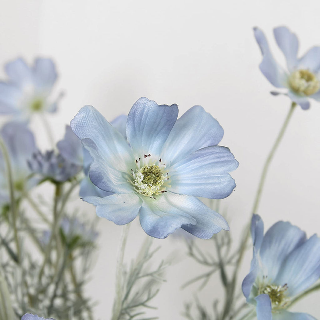 2 Pcs Artificial Fake Flowers Plants Cosmos Silk Flower Arrangements Wedding Bouquets Decorations Plastic Floral Table Centerpie