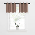 NICETOWN Short Curtains Blackout Tiers Nursery Valance - Thermal Insulated Light Reducing Drapes for Babys Bedroom(1 Pair, 42W 