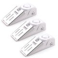 Emdmak Door Stop Alarm With 120Db Siren Door Stop For Home & Travel (White) (Pack Of 3)