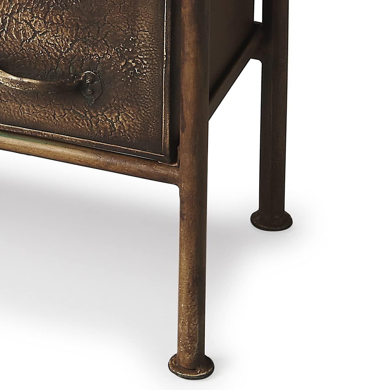 HomeRoots Bronze Iron Cameron Industrial Chic Drawer Chest