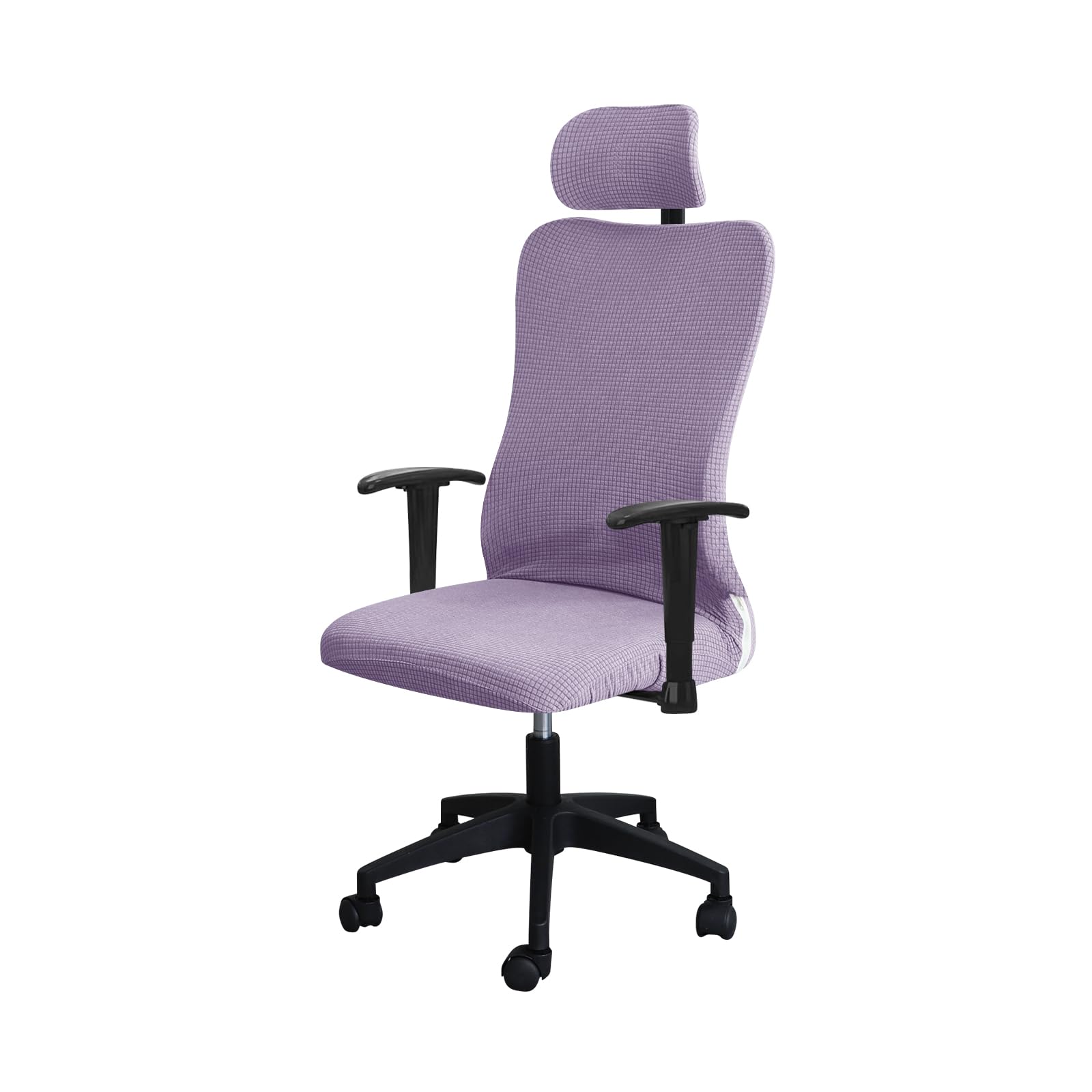 FORCHEER Ergonomic Office Chair Set with Headrest Cover, Water Repellent, Purple