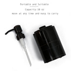 Jimei Black Marble Soap Dispenser Hand Or Dish For Bathroom & Kitchen - Decorative Natural Marble Stone Liquid Soap/Lotion Dispe