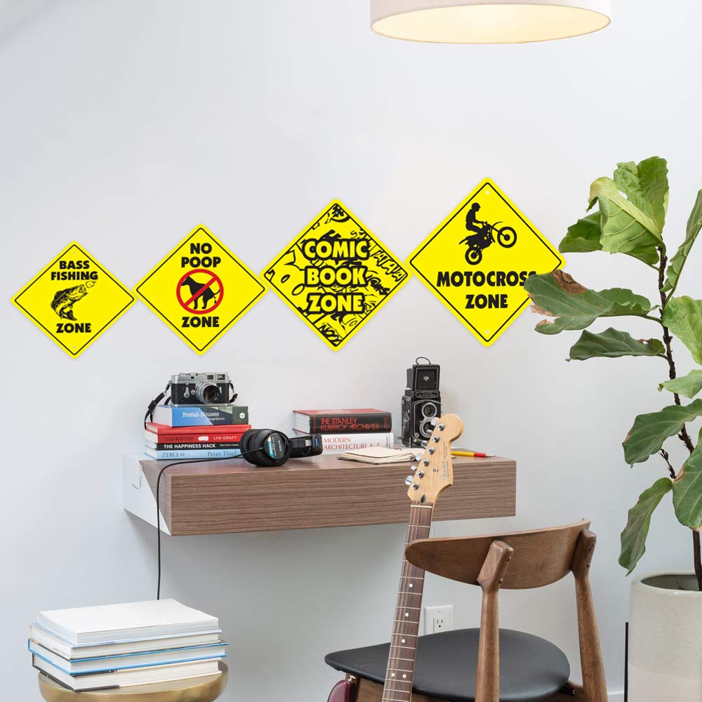 Auto Detailing Crossing Sign Zone Xing | Indoor/Outdoor | 12'' Tall Plastic Sign Car Cleaner Detail Wax Wash