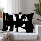 Supwhd Black And White Pillow Covers, Black And White Pillows Cover 18X18, Black And White Throw Pillows Cover Set Of 2, Black A