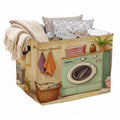 Laundry Room Laundry Hamper 56L Large Laundry Basket with Handles, Foldable Clothes Hamper for Bedroom Bathroom, Decorative Toy 
