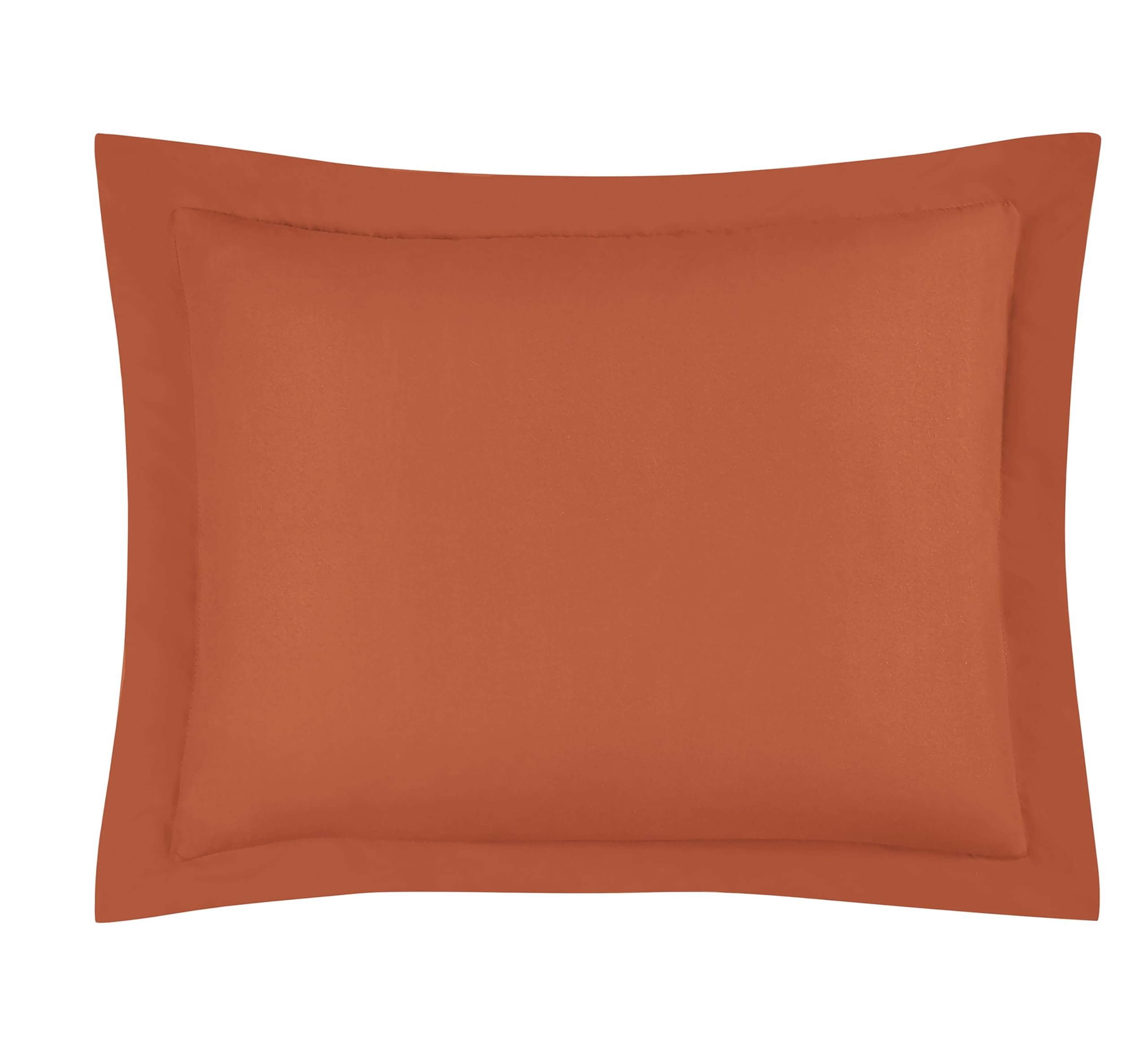Chezmoi Collection Rust Orange Down Alternative Comforter Queen - 3-Piece Lightweight Comforter Set - All Seasons Microfiber Com