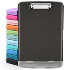 Sooez Clipboards With Storage, High Capacity Clip Boards 8.5X11 With Storage, Heavy Duty Nursing Clipboard Folder, Plastic Clipb