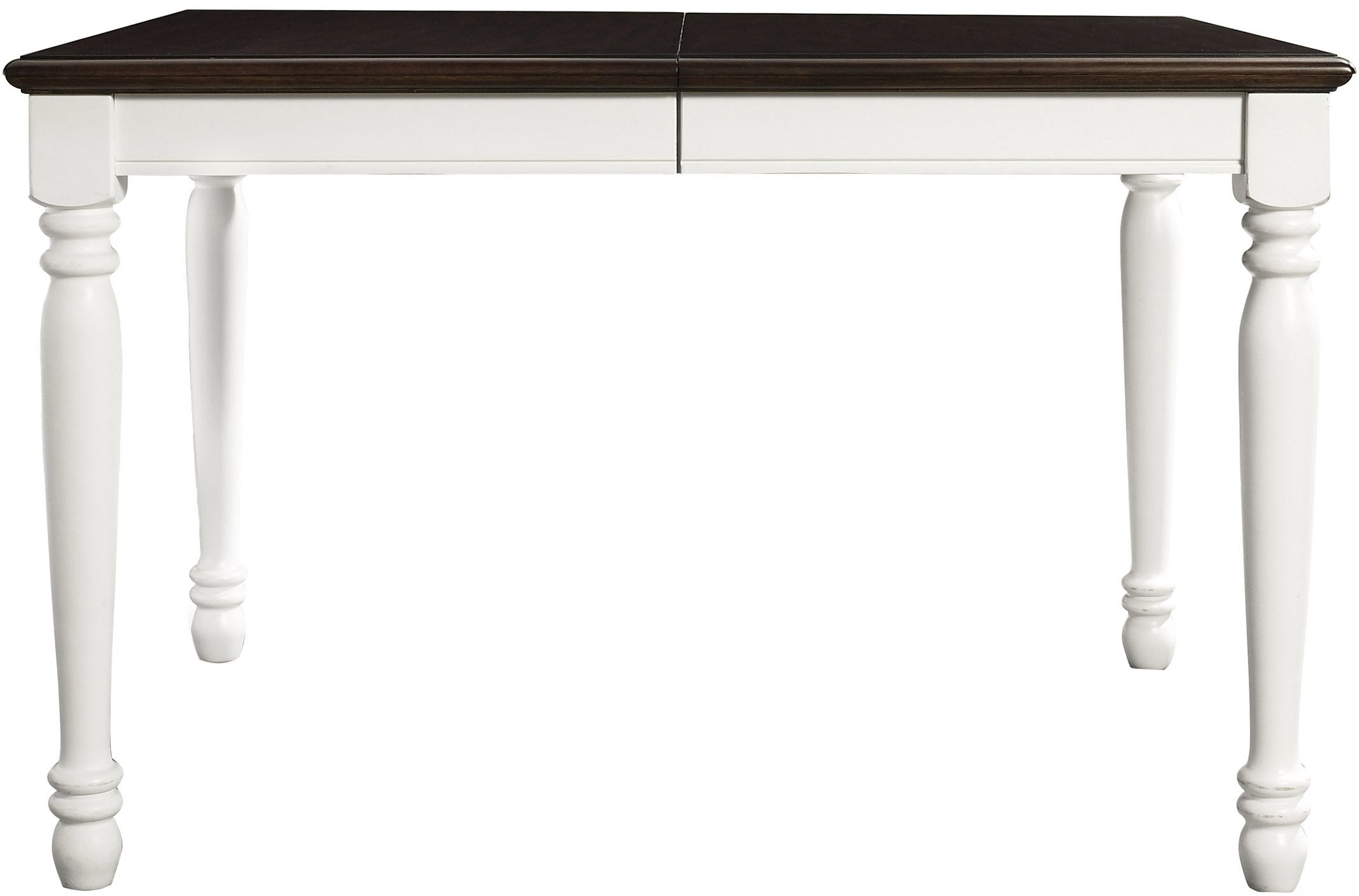 Crosley Furniture Shelby 6-Piece Traditional Dining Table Set for 7 with 4 Chairs and a Wood Bench, Distressed White