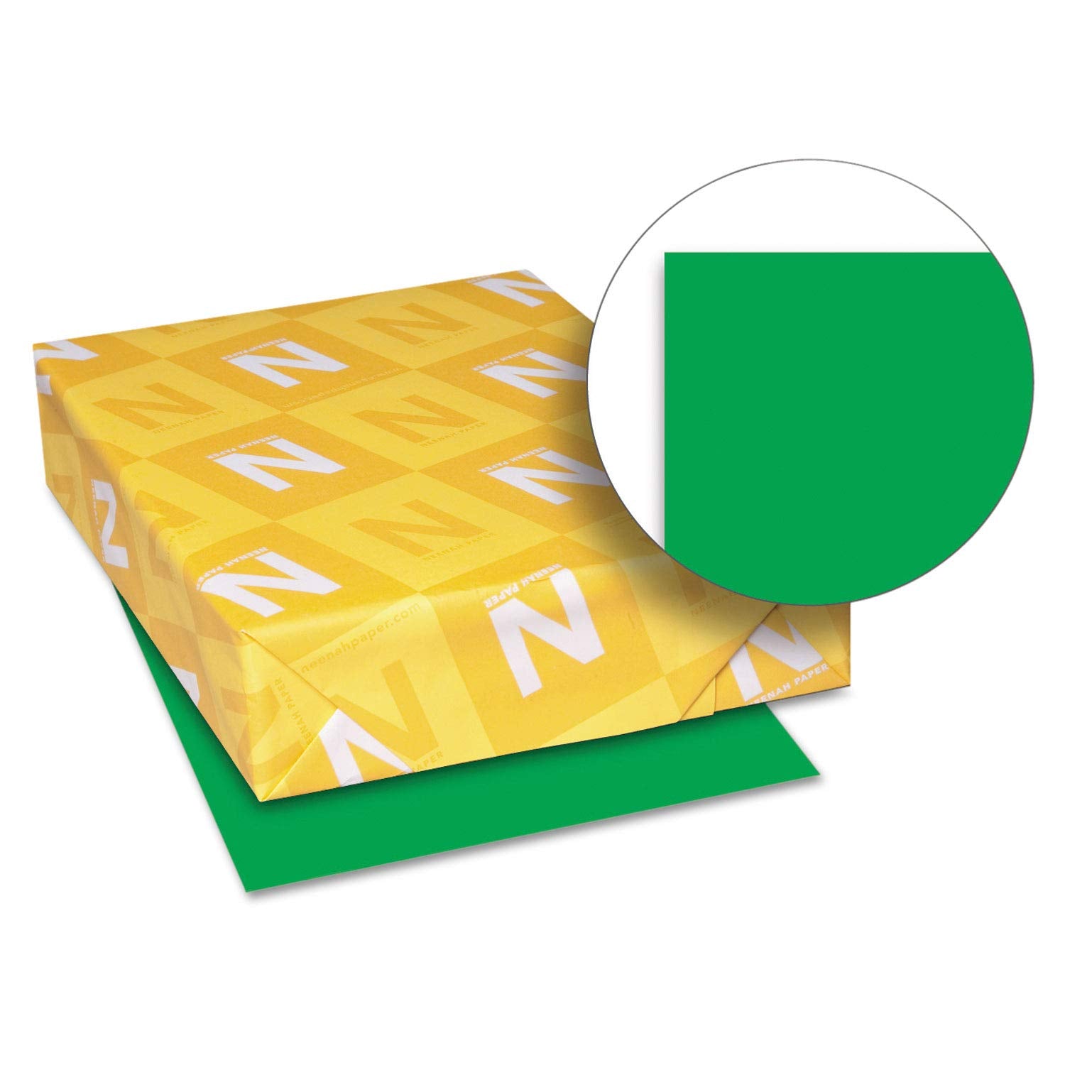 Neenah Paper 22741 Color Cardstock, 65Lb, 8 1/2 X 11, Gamma Green, 250 Sheets