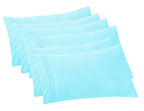 Elegant Comfort 6-Pack Solid Pillowcases 1500 Thread Count Egyptian Quality - Easy Care, Smooth Weave, Wrinkle And Stain Resistant, Easy Slip-On, 6-Piece Set, King Pillowcase, Aqua