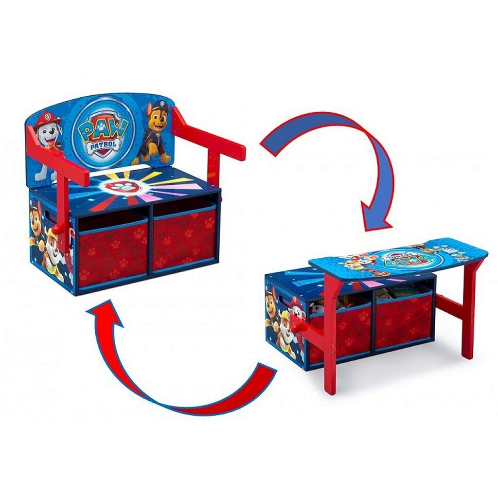 Delta Children Kids Convertible Activity Bench - Greenguard Gold Certified, Nick Jr. PAW Patrol