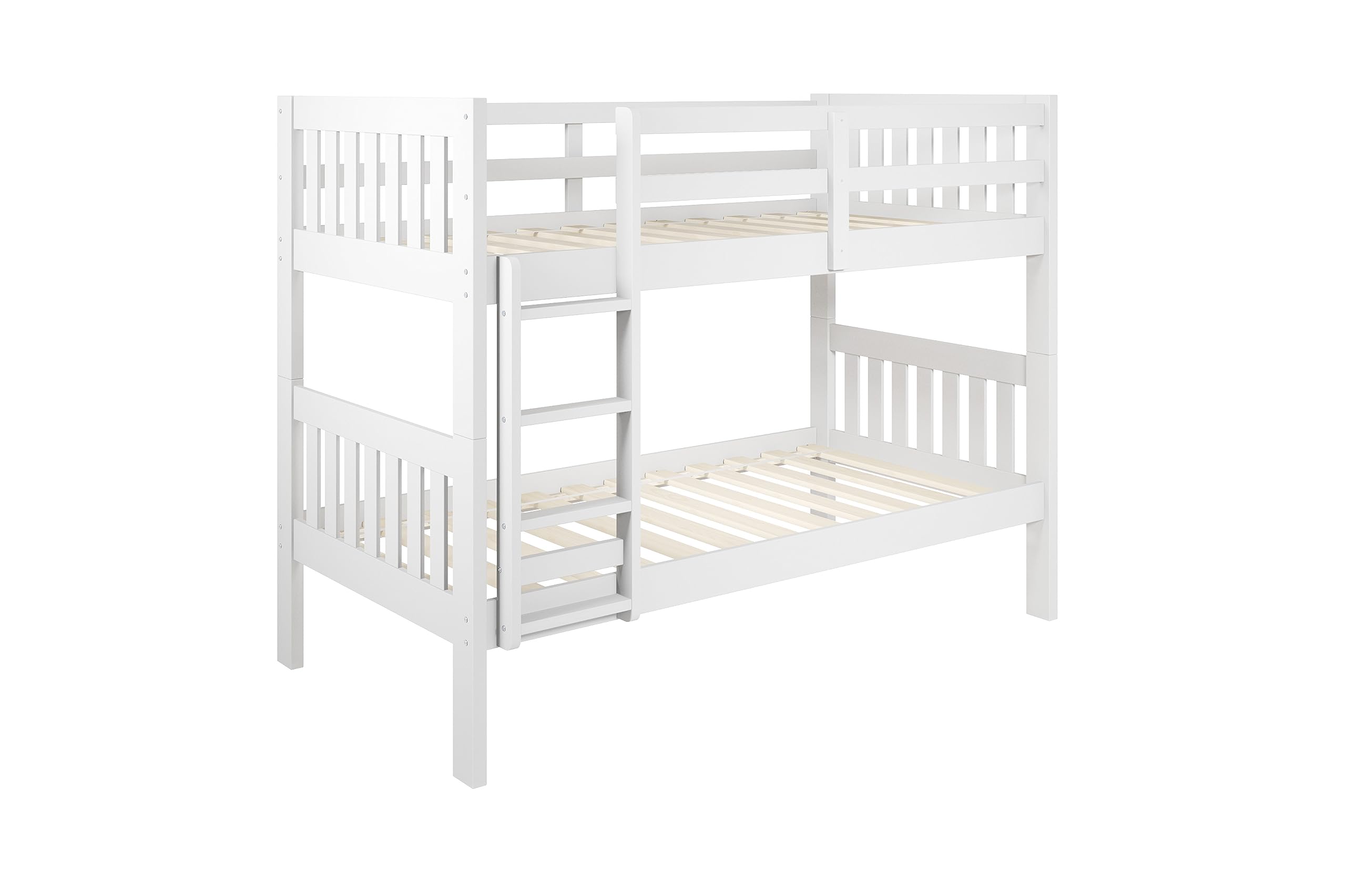 Donco Kids Austin Mission Twin Over Twin White Bunkbed
