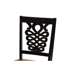 Baxton Studio Gervais Modern and Contemporary Transitional Two-Tone Dark Brown and Walnut Brown Finished Wood 2-Piece Dining Chair Set