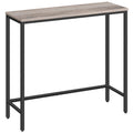 Hoobro Narrow Console Table, 29.5' Small Entryway Table, Thin Sofa Table, Side Table, Display Table, For Hallway, Bedroom, Living Room, Foyer, Greige And Black Bg75Xg01