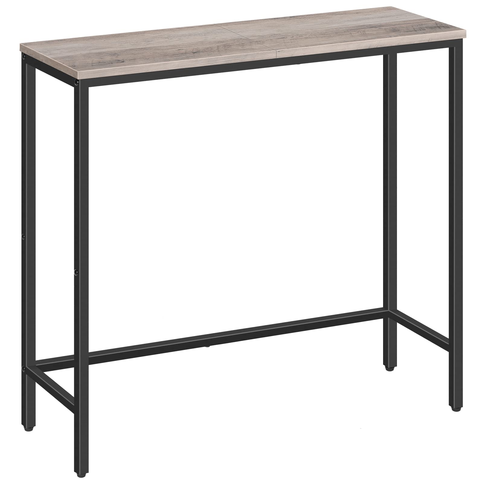 Hoobro Narrow Console Table, 29.5' Small Entryway Table, Thin Sofa Table, Side Table, Display Table, For Hallway, Bedroom, Living Room, Foyer, Greige And Black Bg75Xg01