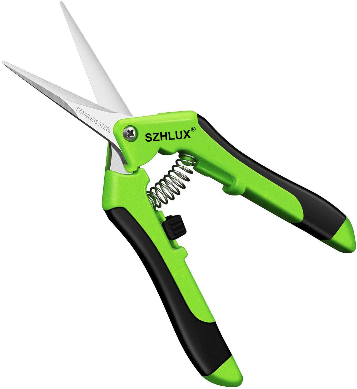 Szhlux 1-Pack Pruning Shears, 6.5' Gardening Hand Pruner, Professional Pruning Scissors With Straight Stainless Steel Precision
