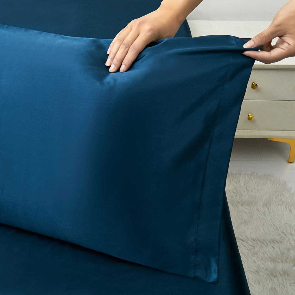 Ersmak Satin Pillowcase Standard Set Of 4, Ultra Soft & Silky Satin Pillow Cases For Hair And Skin, Wrinkle Fade Resistant Pillo