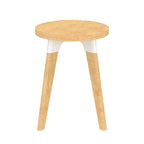 Safco RESENDTNA 14 Inch Diameter Resi Small Maple Accent Coffee Side Corner Sofa Living Room Office Lounge Bedside Nightstand End Table, Natural