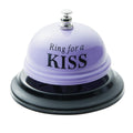 Juvale Novelty Ring For A Kiss Service Desk Bell, Funny Gifts For Him And Her, Valentine, Anniversary (Purple, 2.5 In)