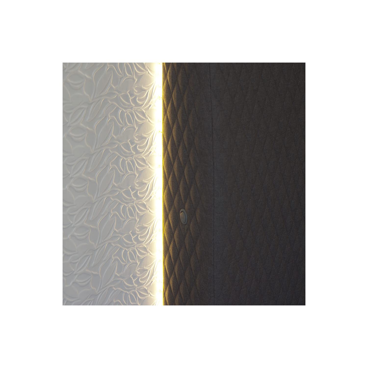 Best Master Furniture Naple, Gray Silver Line Modern Platform Bed, Cal King