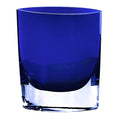 HomeRoots 8 Mouth Blown Glass European Made Light Cobalt Vase