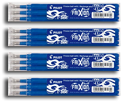Pilot Frixion Rollerball Refills (Pack Of 12) - Blue